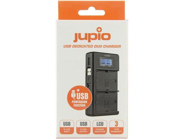 Jupio USB Dedicated Duo Charger LCD for Canon LP-E8 Batteries