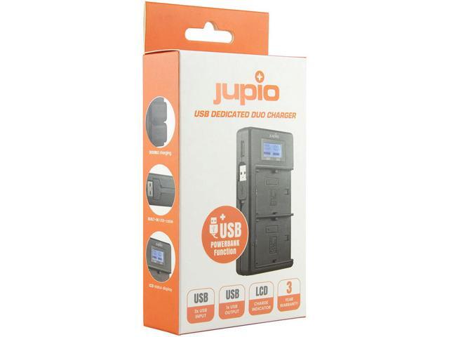 Jupio USB Dedicated Duo Charger LCD for Canon LP-E8 Batteries