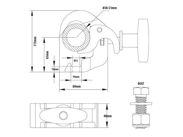 Kupo Arch Coupler, Silver