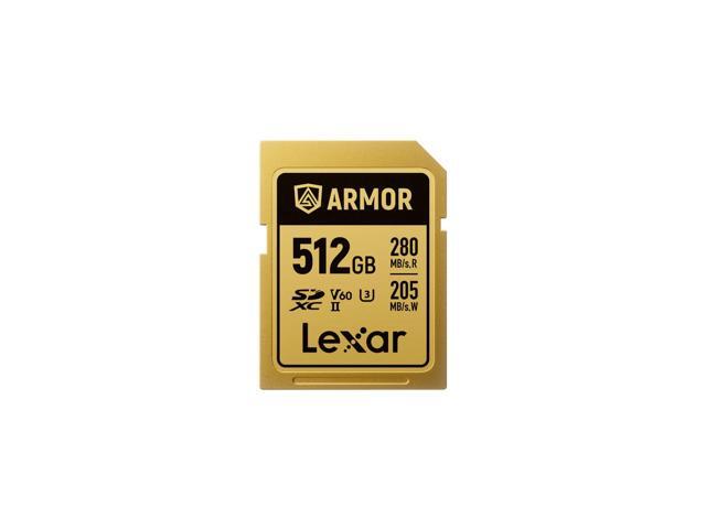 Lexar Professional ARMOR GOLD 512GB UHS-II V60 SDXC Memory Card