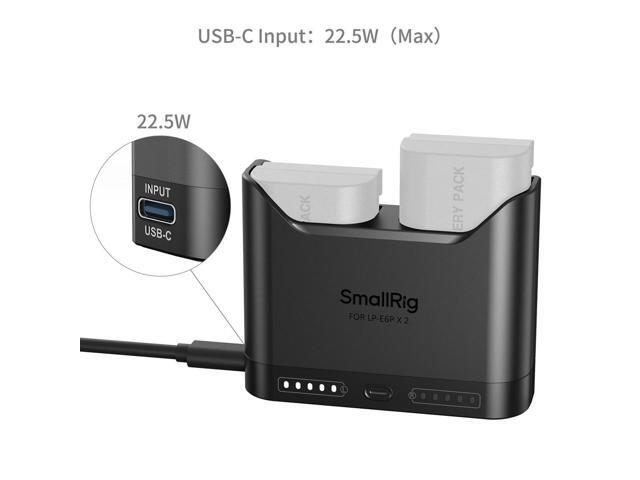 SmallRig 'Camera Battery Charger for Canon LP-E6P, Black