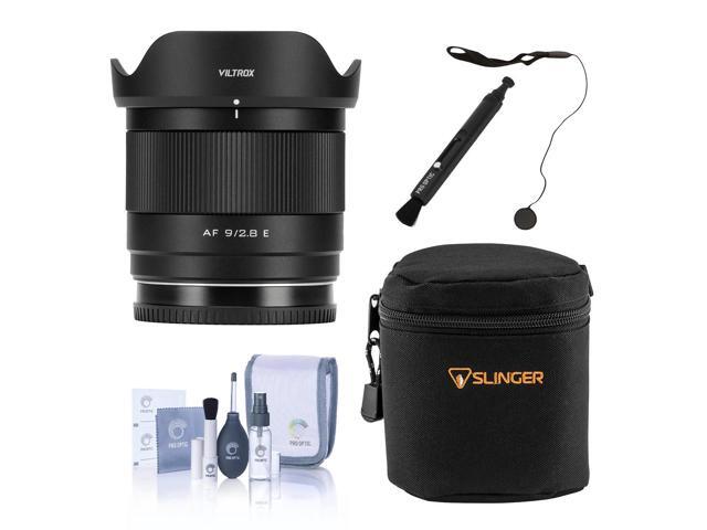 Viltrox AF 9mm f/2.8 Air Lens for Sony E, Bundle with Slinger Soft Case, Cleaning Kit, Lens Pen Cleaner and Cap Keeper