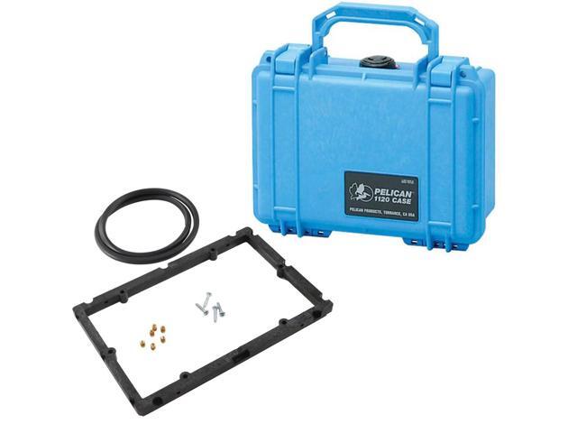 Pelican 1120 Watertight Hard Case with Foam Insert, Blue, Bundle with Panel Frame Kit