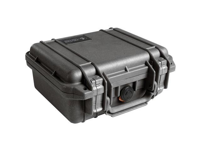 Pelican 1200 Watertight Mini-S Hard Case with Foam Insert - Black with 1200 Trekpak case divider set