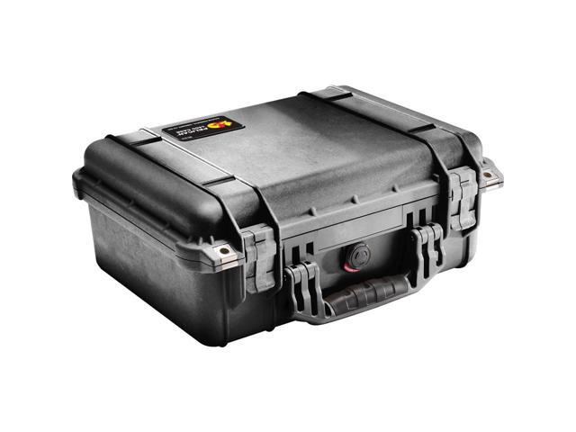 Pelican 1450 Watertight Hard Case Without Foam Insert - Black with 1450 Trekpak case divider set