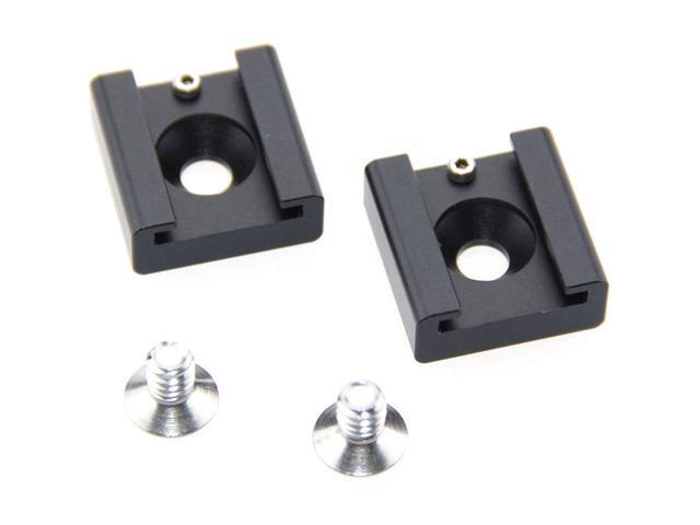 CAMVATE 1/4'-20 Mount to Shoe Adapter, 2-Pack