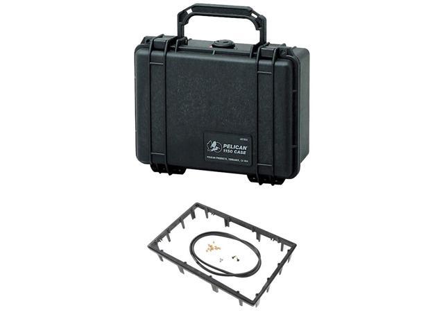 Pelican 1150 Protector Watertight Hard Case, with 1150PF Panel Frame Kit, Black