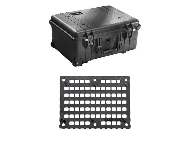 Pelican 1560SC Protector Studio Case w/Dividers, w/1560MP Lid Organizer, Black