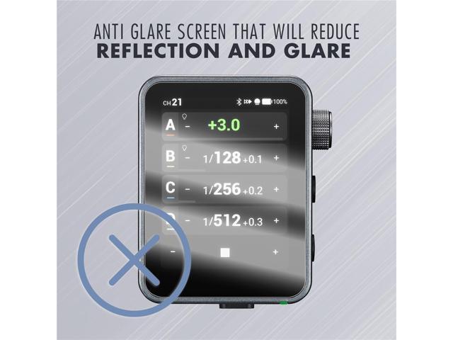 ProOptic Anti Glear Glass Screen Protector for Flashpoint R2 Nano Pro & Godox X3 Pro Wireless Flash Trigger
