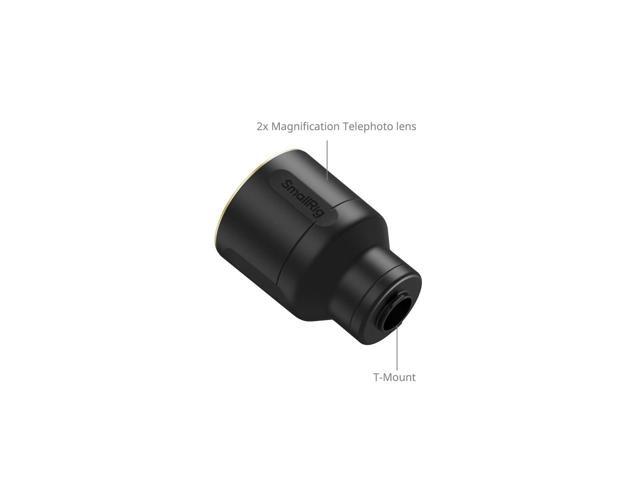 SmallRig 2x Magnification Telephoto Lens for Phone, T-Mount, Black