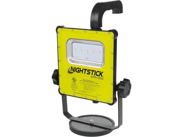 Nightstick XPR-5592 Intrinsically Safe Rechargeable LED Multi-Function Area Light with Magnetic Base, 1000/500 Lumens, Dustproof/Waterproof, Green
