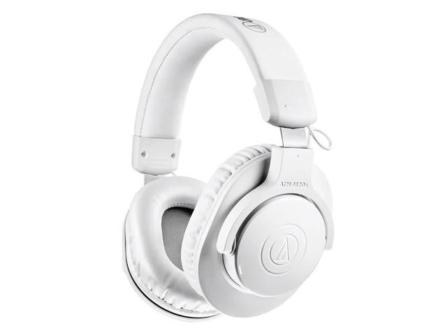 Audio-Technica ATH-M20x Closed-Back Over-Ear Professional Monitor Headphones, White, 10-Pack