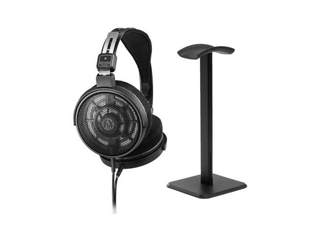 Audio-Technica ATH-R30x Professional Open-Back Over-Ear Reference Headphones, Bundle with Desktop Stand, Black