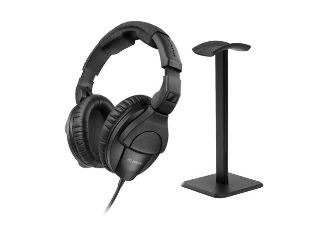 Sennheiser HD 280 Pro Circumaural Closed-Back Monitor Headphones, Bundle with Desktop Stand, Black