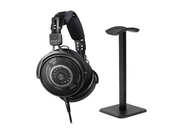 Audio-Technica ATH-R50x Professional Open-Back Over-Ear Reference Headphones, Bundle with Desktop Stand, Black