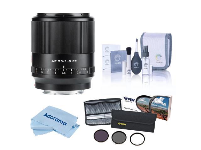 Viltrox AF 35mm f/1.8 STM Lens for Sony E, Bundle with 55mm Essentials Filter Kit, Cleaning Kit and Cleaning Cloth