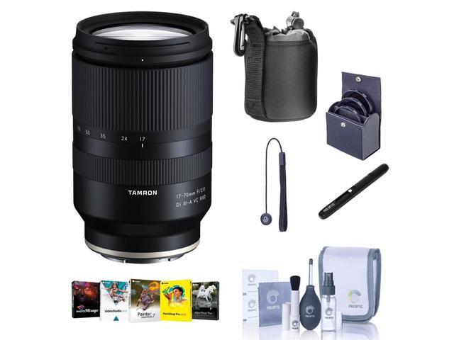 Tamron 17-70mm f/2.8 Di III-A VC RXD Lens for Sony E, Bundle with ProOptic 67mm Filter, Cleaning Kit, PC Software Kit, Cap Tether, Lens Cleaner,...
