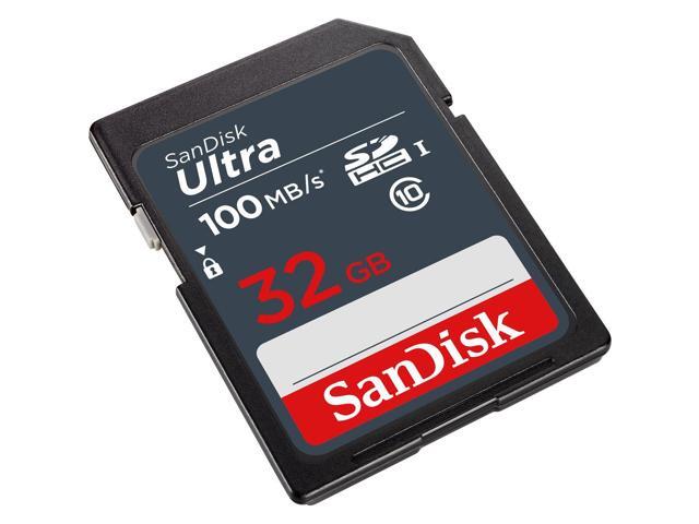 SanDisk 32GB Ultra 100MBs SDHC Memory Cards, 6-Pack, Bundle with Green Extreme USB 3.0 Type-A and Type-C OTG Card Reader
