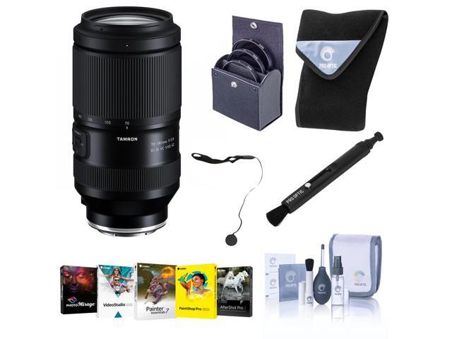 Tamron 70-180mm f/2.8 Di III VC VXD G2 Lens for Sony E, Bundle with 67mm Filter Kit, PC Software Kit, Pen Lens Cleaner, Lens Wrap, Lens Cap Tether...