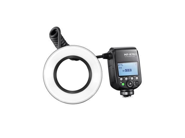 Flashpoint MF-R76 TTL Macro Ring Flash for Nikon Camera, Power Adjustment, 0.1-1s Recycle Time, 76Ws Macro Flash Ring Powered by 7.2V/3000mAh...
