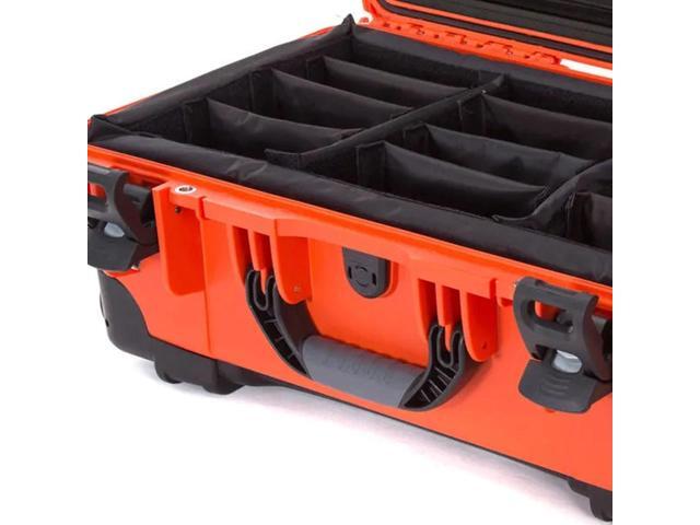 Nanuk Wheeled Series 935 Hard Case with Lid Organizer & Padded Dividers, Orange