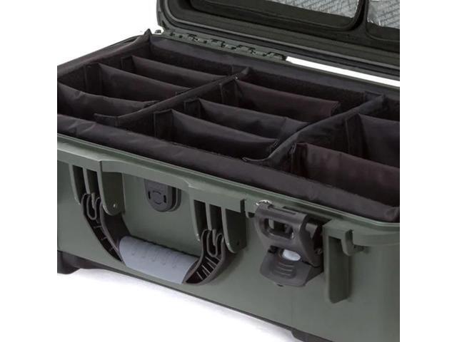 Nanuk Wheeled Series 935 Hard Case with Lid Organizer and Padded Dividers, Olive