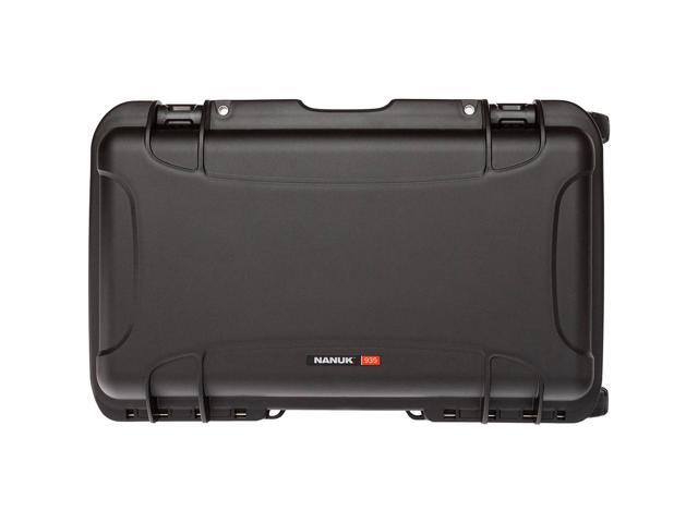 Nanuk 935 Eco-Friendly Waterproof Hard Case with Heavy-Duty Wheels, Dividers and Eggshell Lid Foam, Black