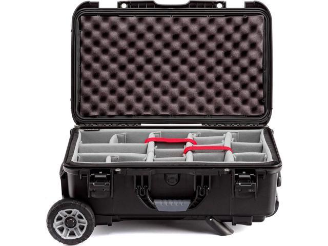 Nanuk 935 Eco-Friendly Waterproof Hard Case with Heavy-Duty Wheels, Dividers and Eggshell Lid Foam, Black