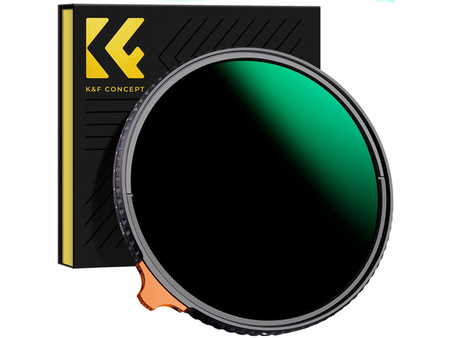 K & F Concept 55mm Nano-Xcel Series ND3-1000 1.5-10 Stop Multi-Coated VND Filter