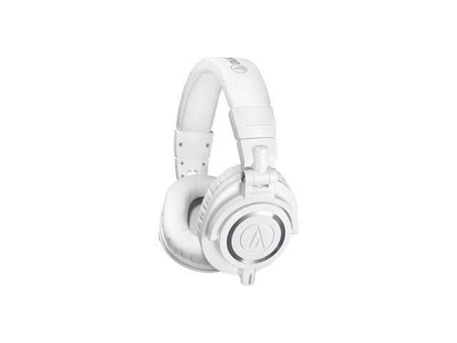 Audio-Technica ATH-M50x Closed-Back Over-Ear Professional Monitor Headphones, White, 3-Pack