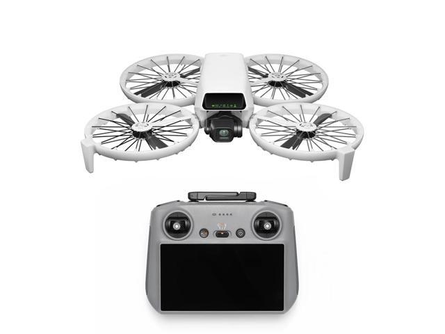 DJI Flip Drone with RC 2 Remote Controller + Backpack, SD Card + Landing Pad, Card Reader