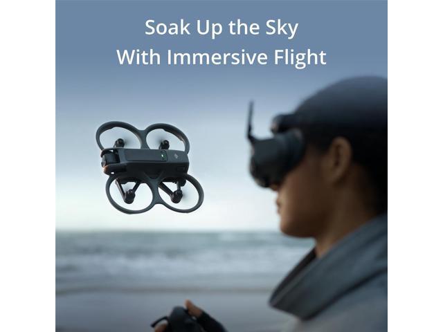 DJI Avata 2 Fly Smart Combo with 1 Battery Bundle with 64GB Memory Card, 15.7' Landing pad, Anti-Collision Light