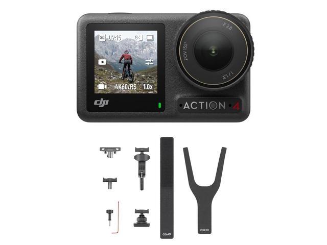 DJI Osmo Action 4 4K 120fps HDR IP68 Waterproof Action Camera Standard Combo Bundle with Road Cycling Accessory Set for DJI Osmo Series Action Cameras