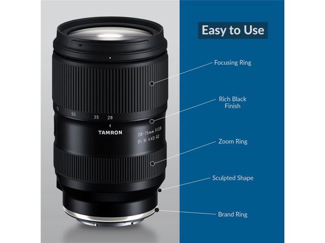 Tamron 28-75mm F/2.8 Di III VXD G2 for Sony E-Mount Full Frame/APS-C Bundle with 67mm Filter Kit, Cap Tether, Cleaning Kit, Software Kit, Soft Lens...