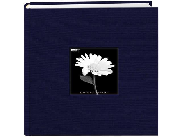 fabric frame cover photo album 200 pockets hold 4x6 photos, royal navy