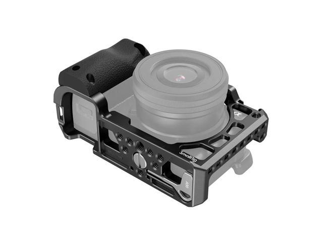 SmallRig Full Camera Cage with Silicon Handle for Sony A6100/A6300/A6400 Camera, Black