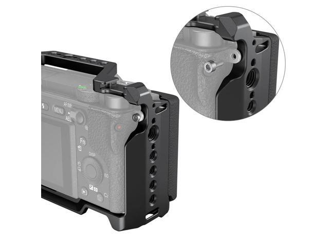 SmallRig Full Camera Cage with Silicon Handle for Sony A6100/A6300/A6400 Camera, Black