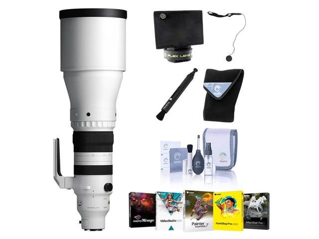 Sigma 300-600mm f/4 DG OS Sports Lens for L Mount, White, Bundle with Filter Kit, Pen Lens Cleaner, Software Kit and Cleaning Kit