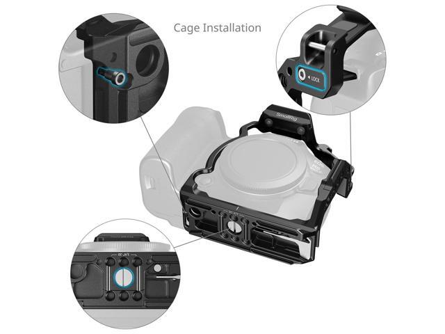 SmallRig HawkLock Quick Release Half Camera Cage for Canon EOS R6 Mark III/R6 Mark II/R5 Mark II, Black
