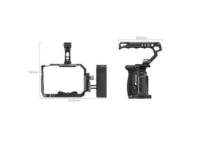 SmallRig Advanced Edition HawkLock Quick Release Full Camera Cage Kit for Sony Alpha 7R V/7 IV/7S III, Black