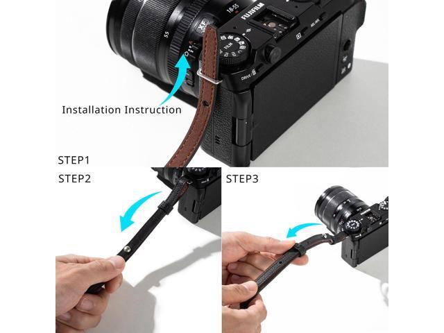 SmallRig Universal Leather Camera Shoulder Strap, Black