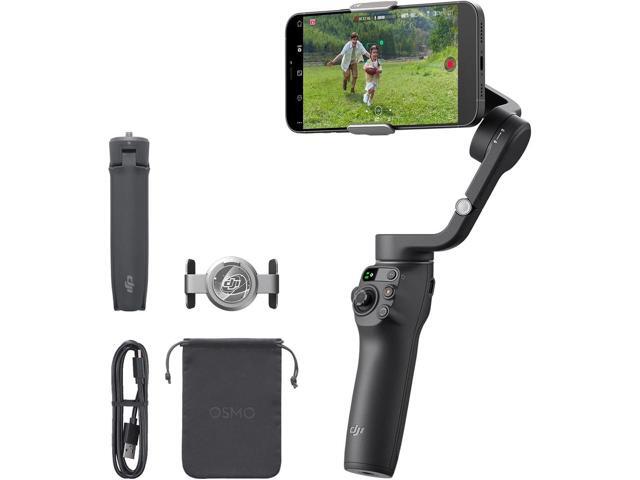 DJI Osmo Mobile 6 3-Axis Foldable Smartphone Gimbal Stabilizer Bundle with Multi-Device Shoulder Bag, Complete Optics Care and Cleaning Kit, Smart...