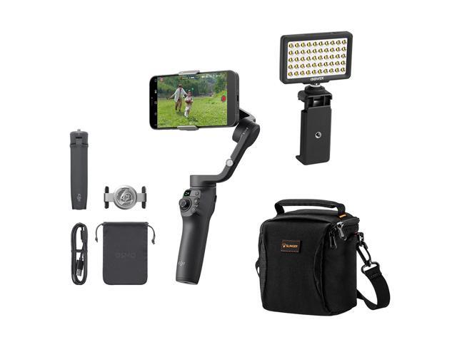 DJI Osmo Mobile 6 3-Axis Foldable Smartphone Gimbal Stabilizer Bundle with Multi-Device Shoulder Bag, Complete Optics Care and Cleaning Kit, Smart...