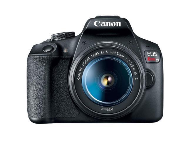 Canon EOS Rebel T7 DSLR Camera with EF-S 18-55mm and EF 75-300mm Lens Bundle with Bag, 64GB SD Card, Corel PC Photo and Video Software Pack and...