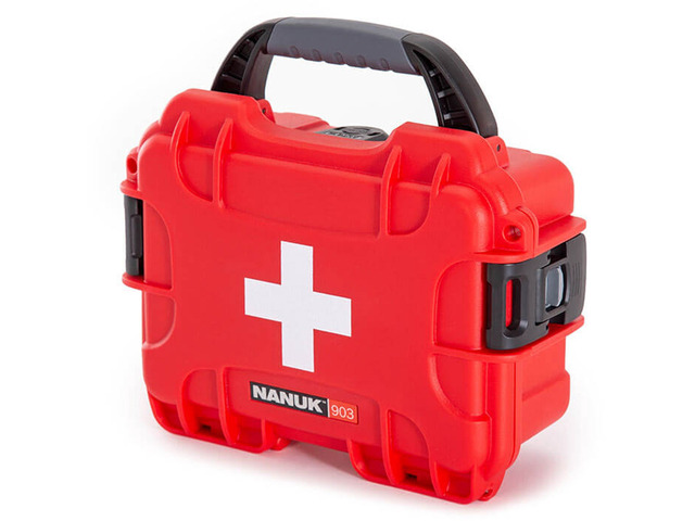 Nanuk Outdoor Series 903 Waterproof First Aid Case, Red