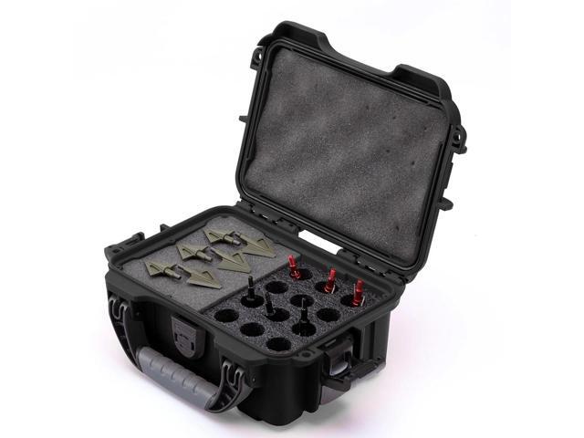 Nanuk 903 Waterproof Hard Case with Foam Insert for 12 Brodheads, Black