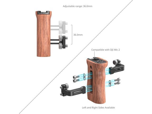SmallRig Wooden Side Handle with 1/4'-20 Screws