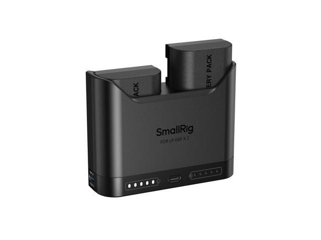 SmallRig 2x LP-E6NH 14Wh 7.2V 1940mAh Camera Battery with Dual Charger, Black