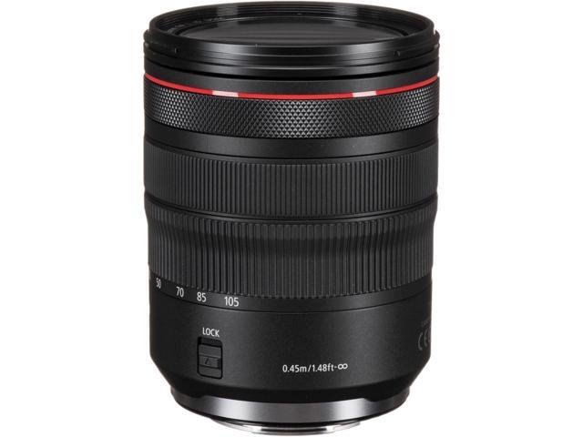 Canon RF 24-105mm f/4 L IS USM Lens Bundle with 77mm UV, CPL, ND, and VND Filters, Soft Case, Lens Cleaner, Cleaning Kit, Universal Cap Tether