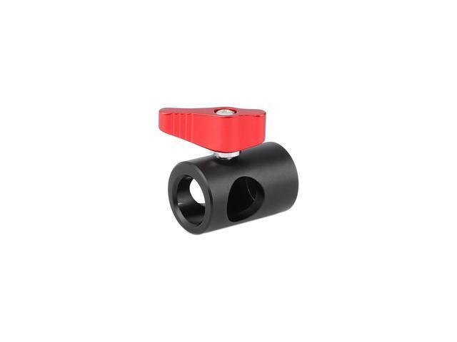CAMVATE Light Stand Head Adapter with 1/4' Female Thread & ARRI Locating Pins (Red Ratchet Knob)